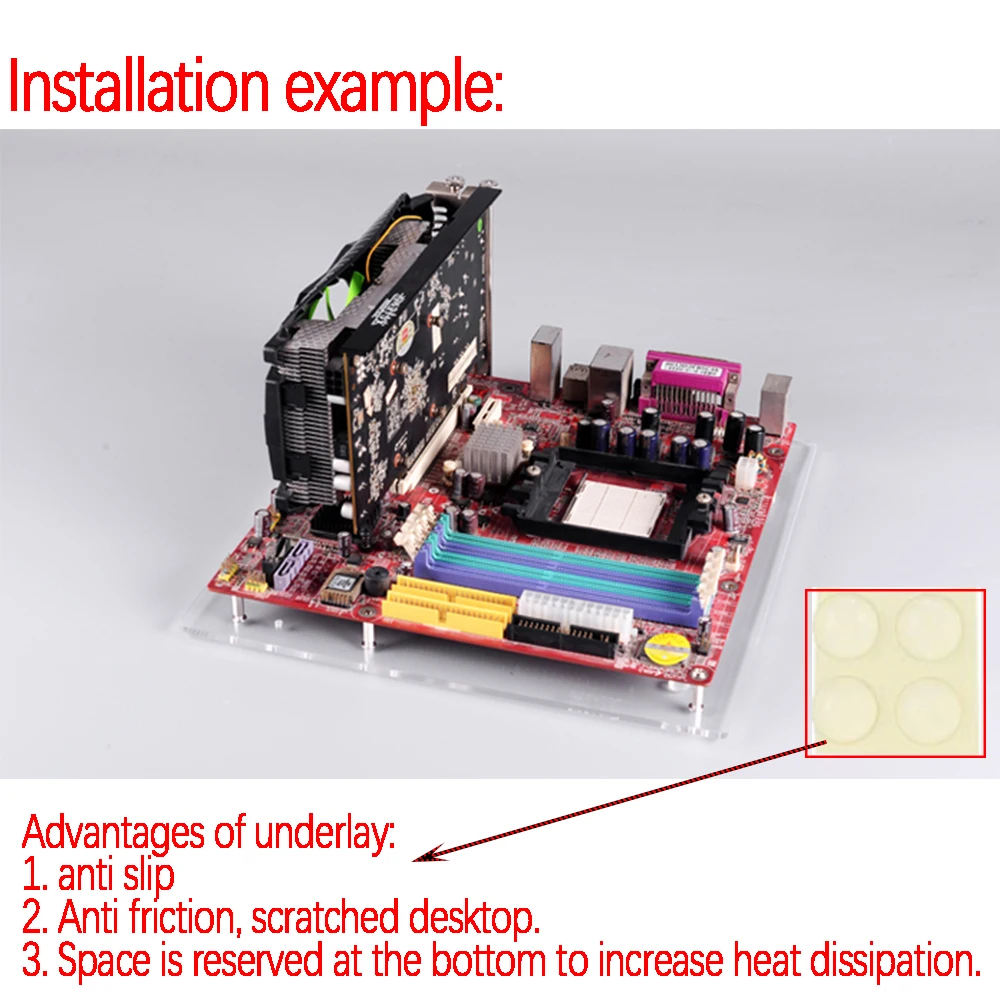 Настольная плата ITX Mini для ПК с открытой рамкой акриловая материнская разгон