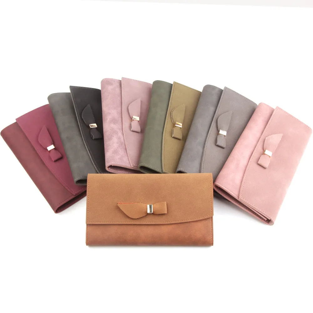 

New Arrival Wallet Short Women Wallets Zipper Wallet Pouch Bag Bow Stitching Multi-card Coin Cute Bag 9.18