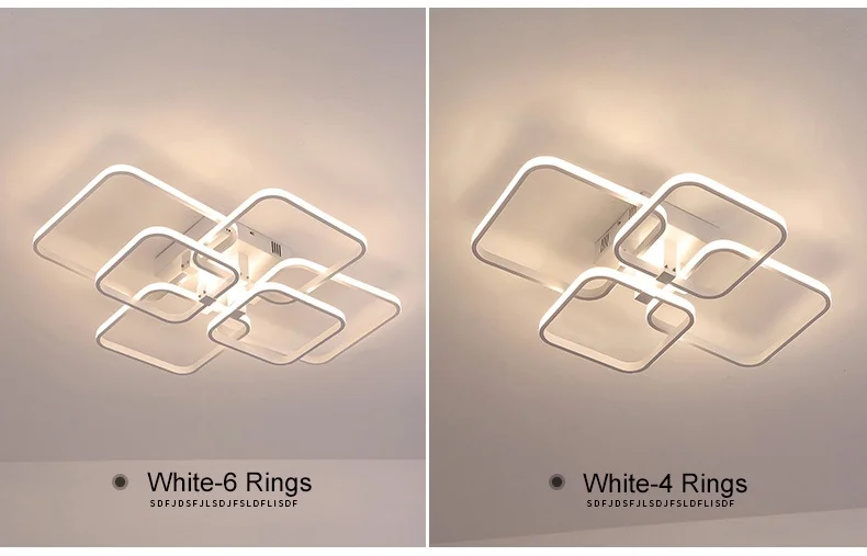 Modern LED Ceiling Light For Living Room Bedroom Dining Room Luminaires Circle Rings Ceiling Lamps Home Indoor Lighting Fixtures led ceiling lights