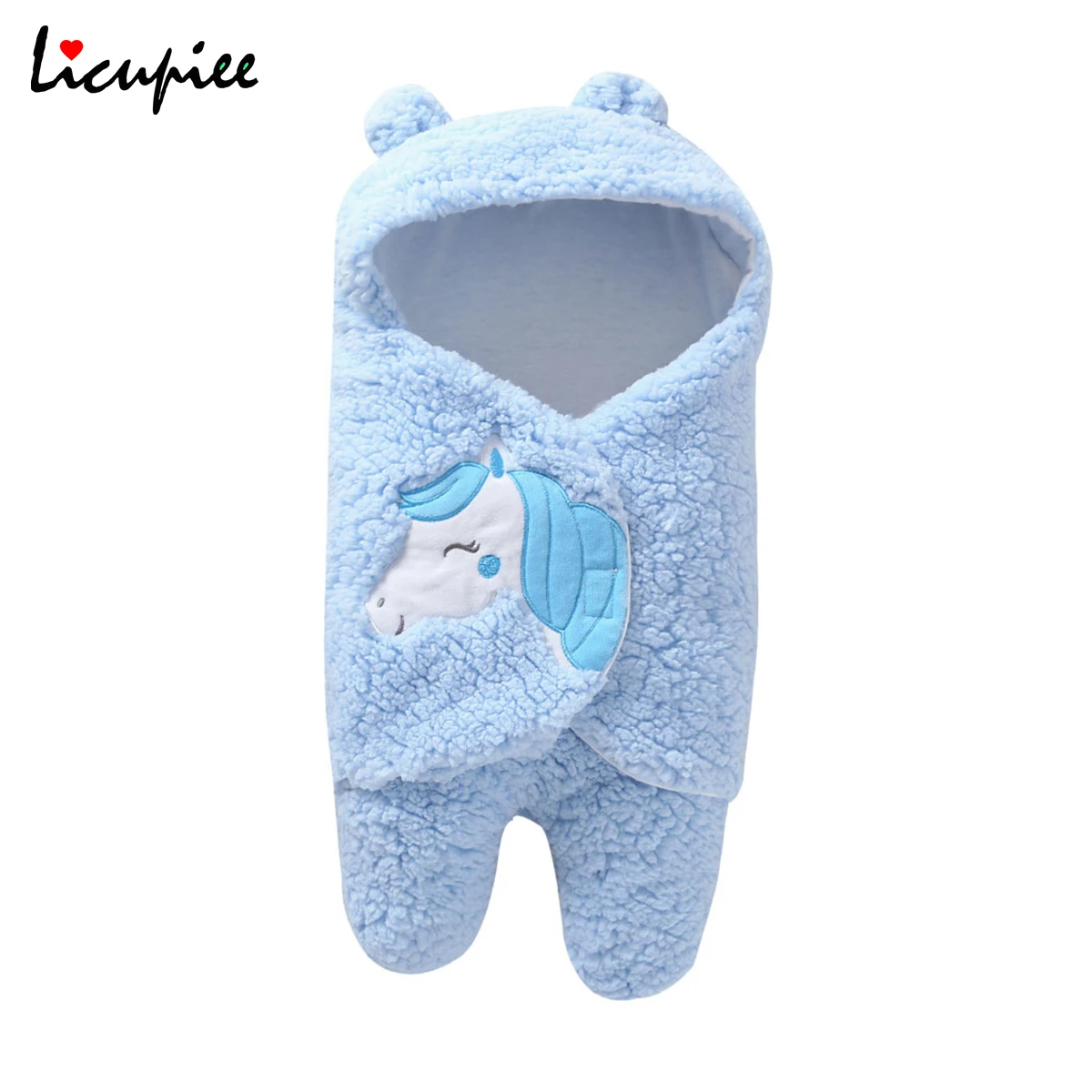 Baby's Clothing Set, Cute Cartoon Warm Wrap Blanket Jumpsuit One-piece Suit for Birthday Party Photography