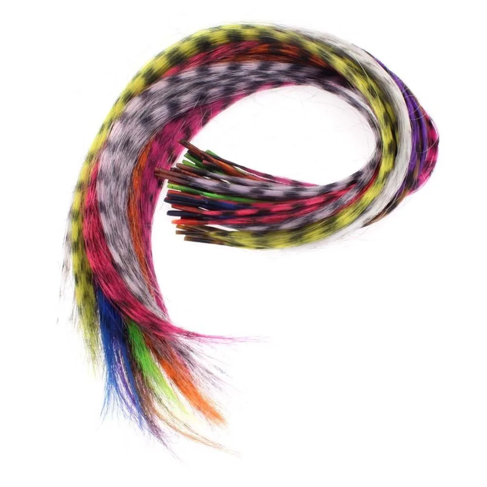 10 шт. головные уборы прямые Разноцветные синтетические волосы перья Наращивание вечерние аксессуары для одежды и волос