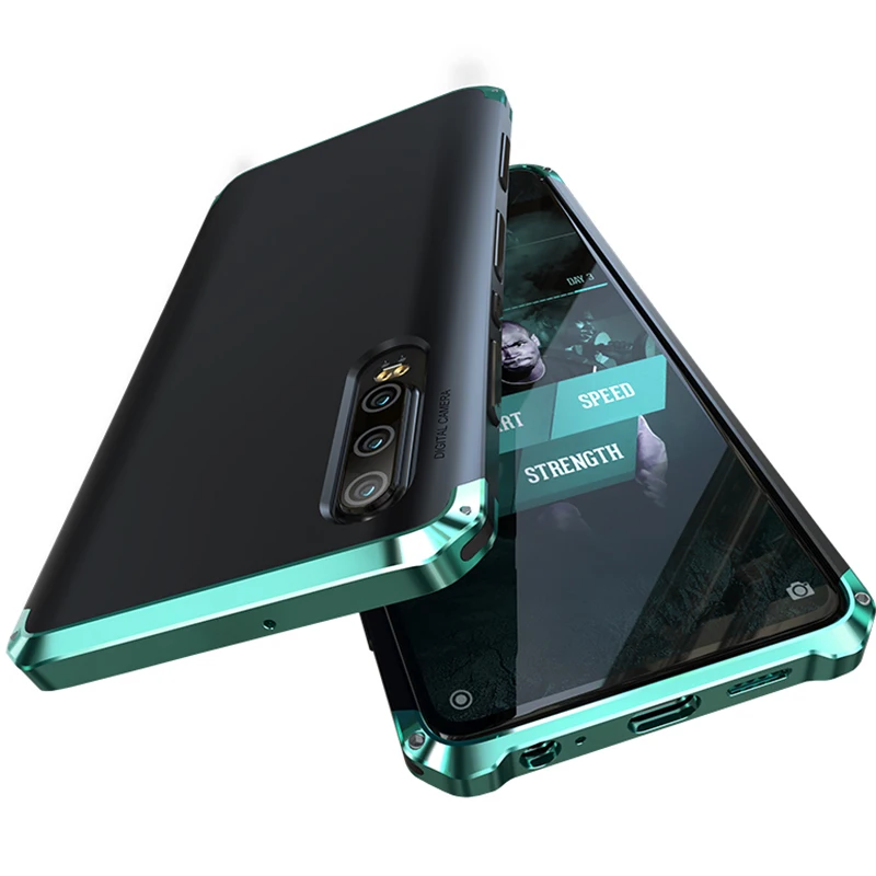 Skup Dla Huawei P30 Pro Case twarde TPU etui wstrząsoodporne metalowy zderzak pokrywa dla Huawei P30pro Case luksusowe akcesoria ochronne 360