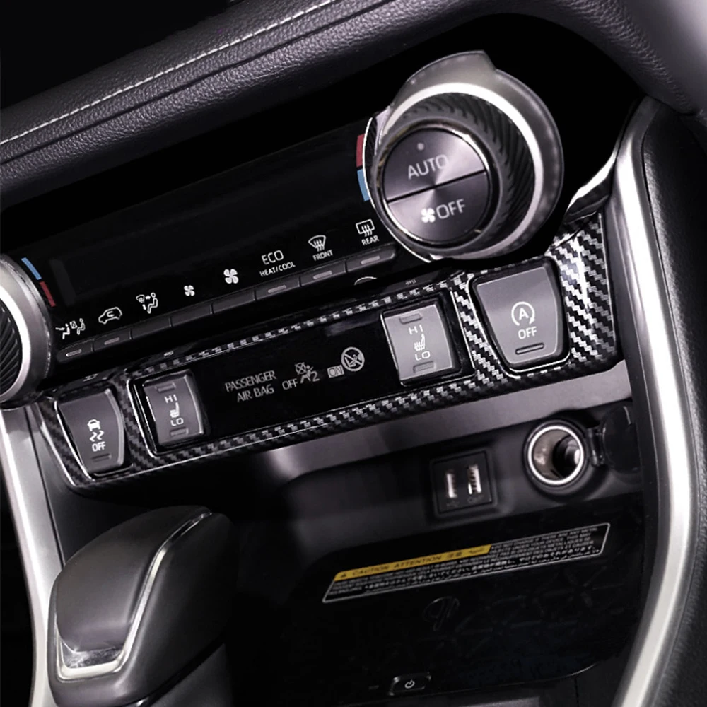 Рамка автомобиля консоль отделка Наклейка для Toyota RAV4 2019 2020 части
