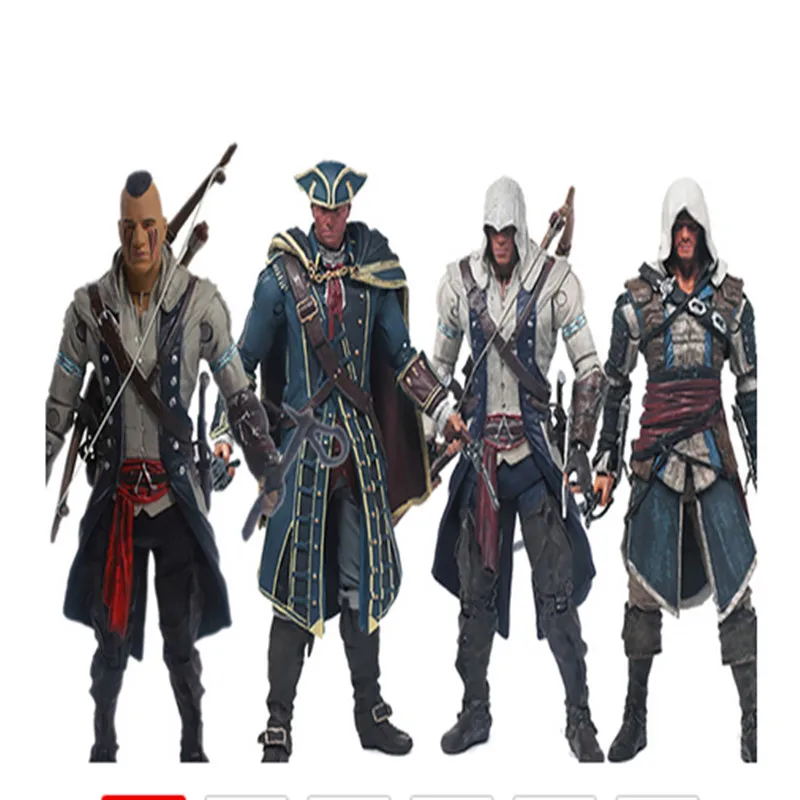 Assassin's Creed Edward Connor Hunter Haytham 3D Action Figures Statue Model Toy