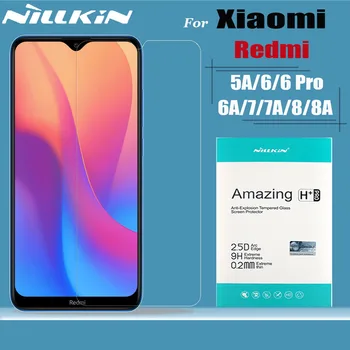 

for Xiaomi Redmi 8A/8/7A/7/6A/6/5A Glass Screen Protector Nillkin 9H Hard Clear Protective Tempered Glass on Redmi 8A 8 7A 6 Pro