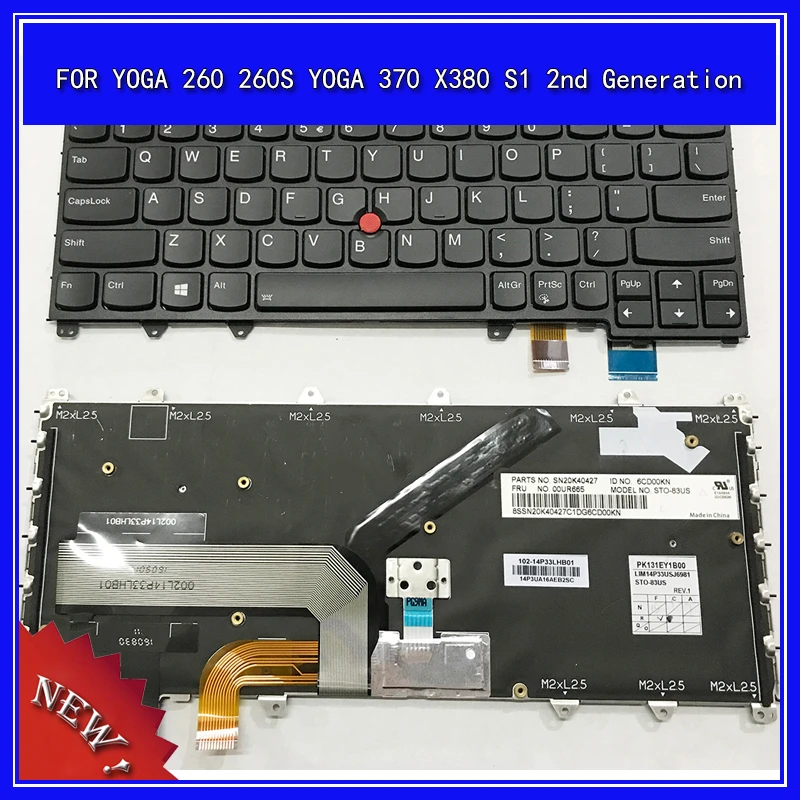 Laptop Keyboard for Lenovo IBM YOGA 260 YOGA260S YOGA 370 X380 S1 2nd  Generation Notebook Replace Keyboard|Replacement Keyboards| - AliExpress