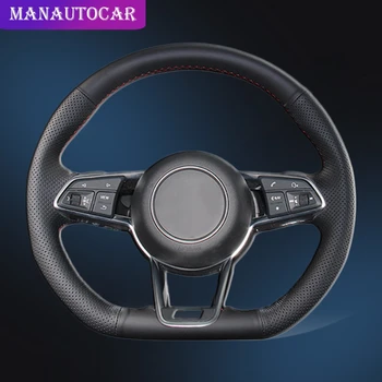 

Car Braid On The Steering Wheel Cover for Audi R8 2016-2018 TT 2016-2019 TTS 2016-2019 TT RS 2018 Auto Steering Wheel Cover