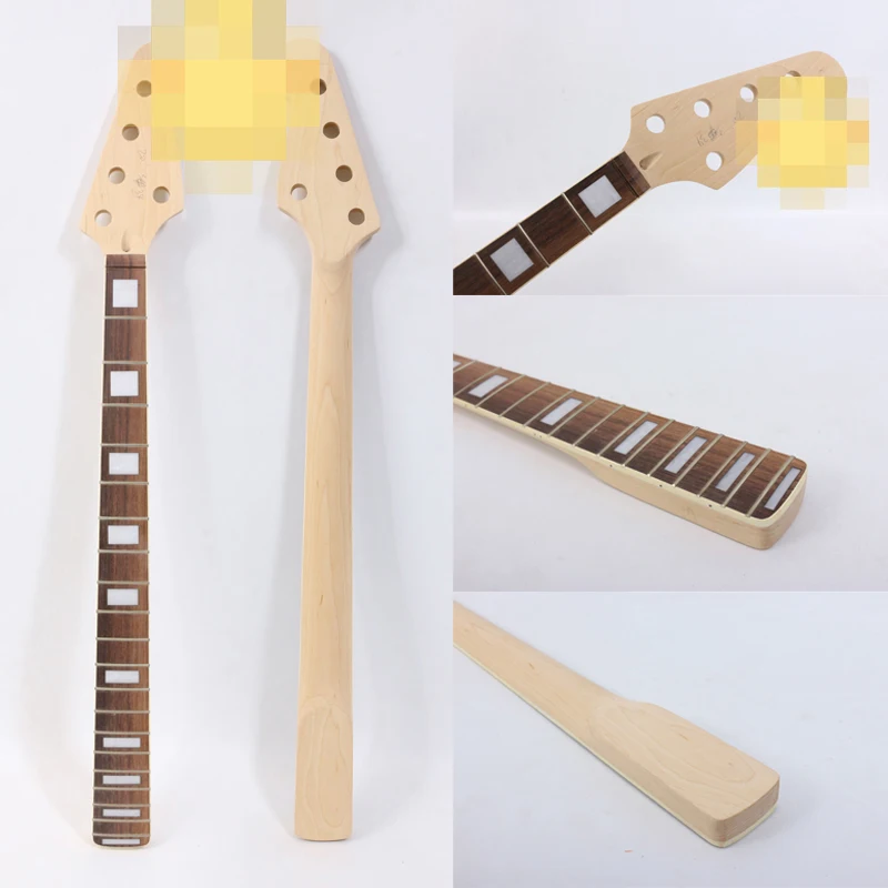 

black electric Guitar neck Maple wood 20 fret 34 inch Fretboard binding DIY #741