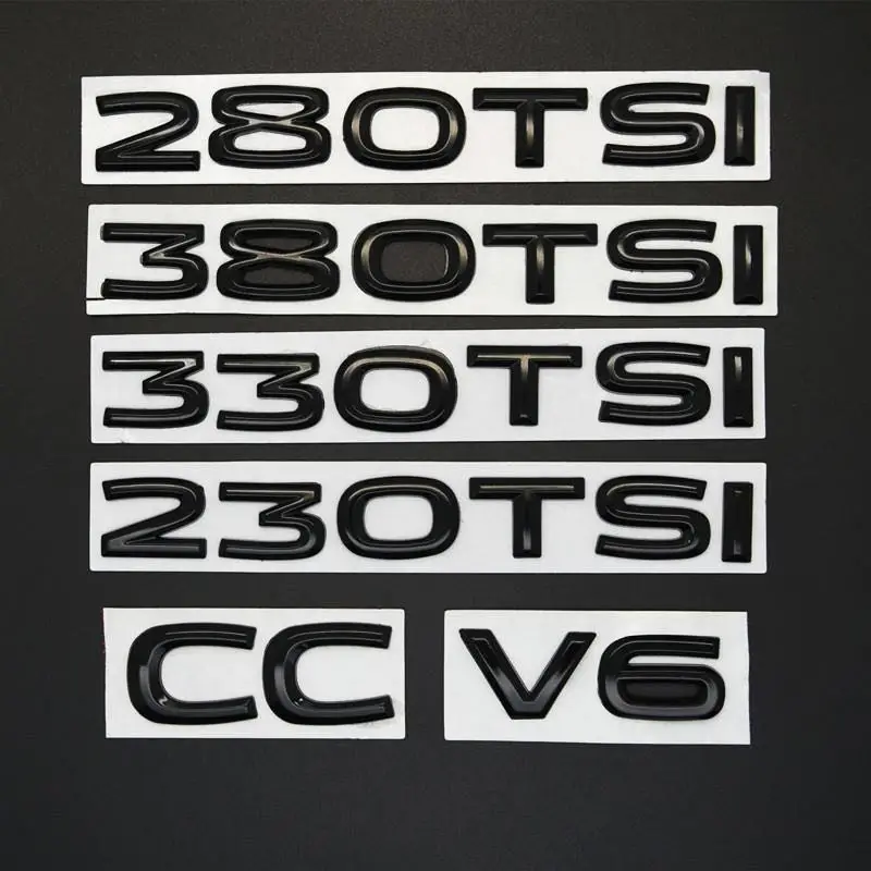 ABS V6 CC 230/280/330/380TSI наклейка на багажник для VW Passat B6 B7 Golf 4 Jetta Polo TERAMONT PHIDEON ARTEON Tiguan Touran