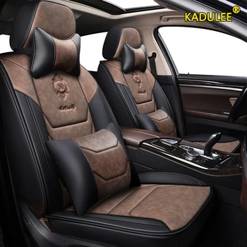 

KADULEE leather car seat covers For honda freed stream accord 2018 crv civic jezz 2011 city 2010 fit hrv xrv car seats styling
