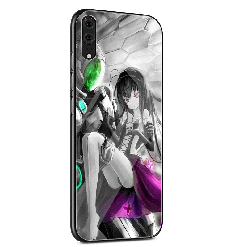 Чехол для телефона стекло для huawei P30 P20 P10 Honor 10 8X Y6 Y9 mate 20 Lite Pro P Smart Cover Silver Crow Accel World Arita Haruyuki