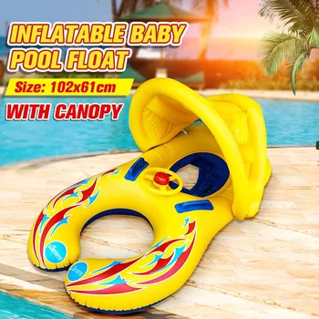 

Baby Swimming Float Ring Inflatable Floating Kids Swim Pool Accessories PVC Circle Bathing Inflatable Double Raft Rings Toy