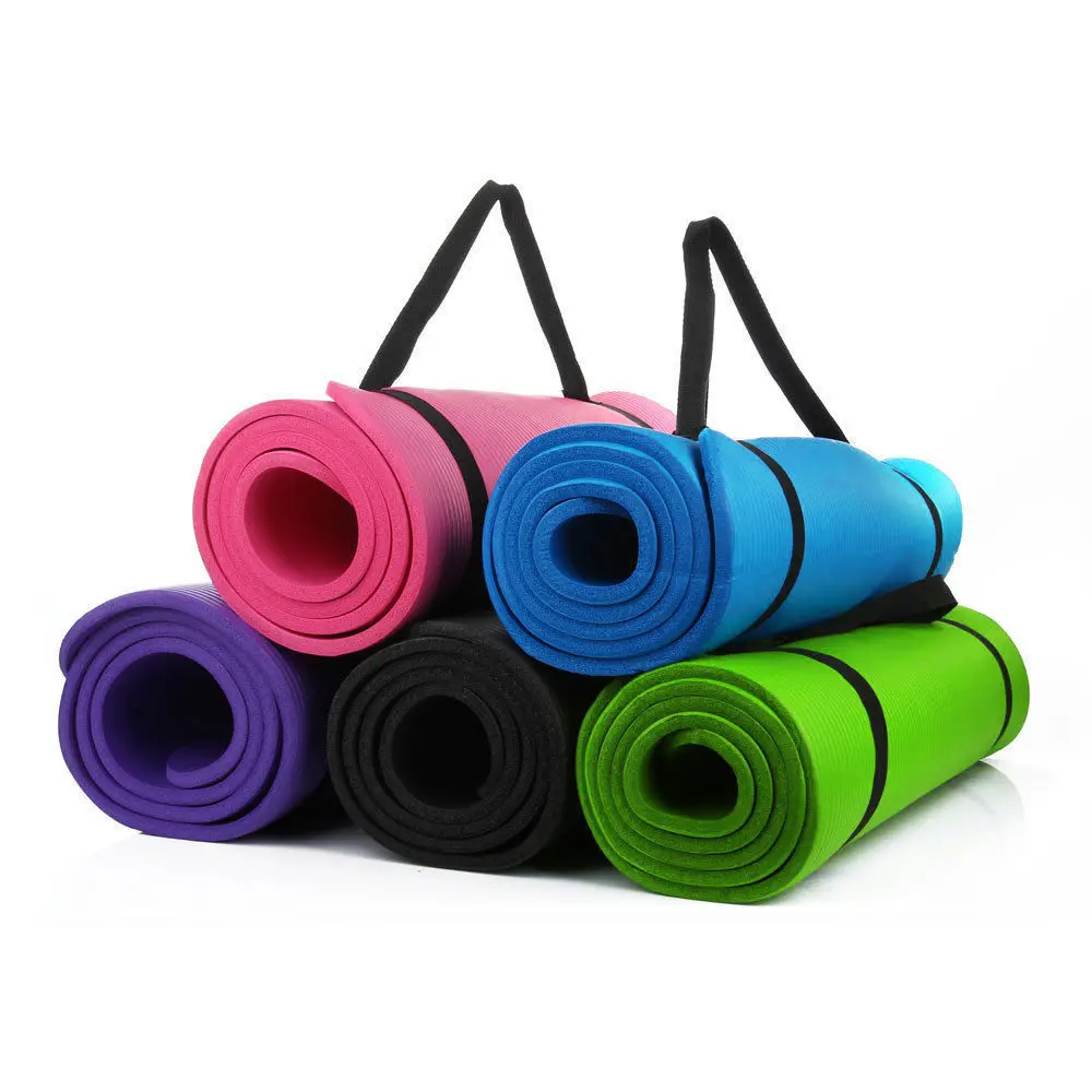 Yoga Mat Straps with Yoga Straps Exercise Mat Straps Rope Two-way Elastic 