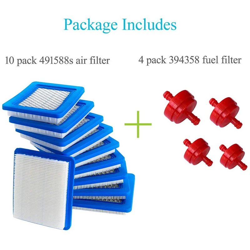 Filtro Aria Per John Deere PT15853 - 5 Pezzi, Compatibile Con Briggs & Stratton 491588 - Foto 6