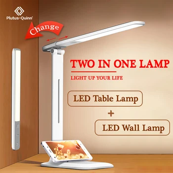 

2020 New Two-in-One Detachable LED Desk Lamp 3 Mode Lighting Brightness Rechargeable USB Learning Table Lamp for Study
