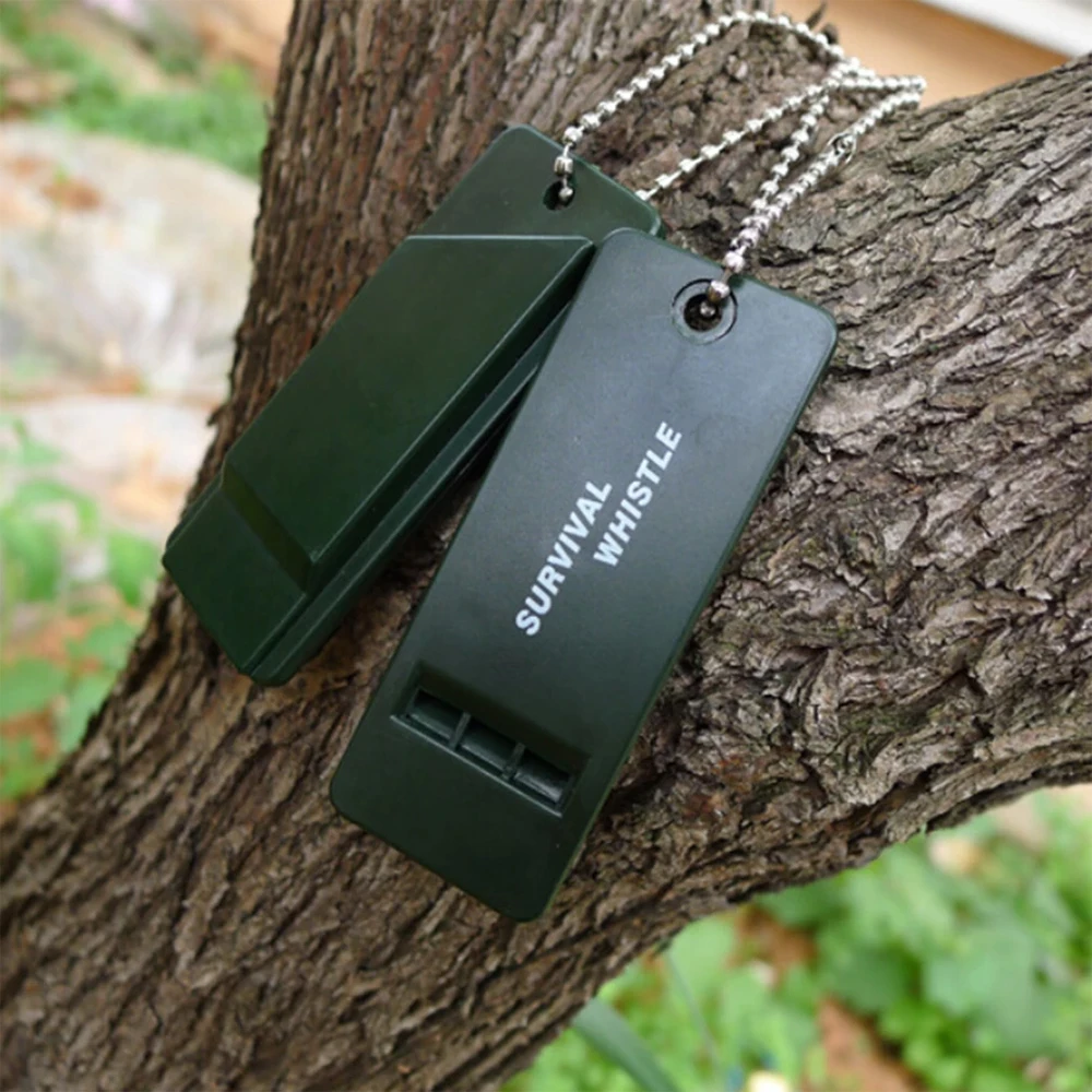 3-Frequency Whistle High Decibel Survival Whistle Keychain Rugby Referee Camping Hiking Emergency Survival Outdoor Tools whistle keychain survival whistle soccer whistle sport whistle sports whistle