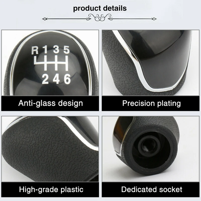 6 Speed Manual Stick Gear Shift Knob for Hyundai IX35 2012-2016 Car Lever Shifter Head Handball Gear Shift Knob