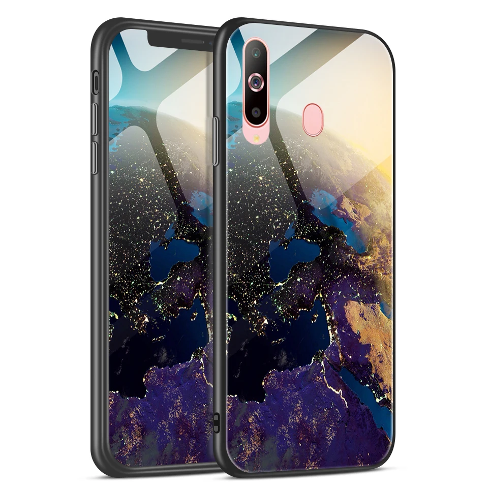 Чехол из закаленного стекла для samsung Galaxy A6S A8S A9S, противоударный силиконовый чехол из ТПУ для Galaxy A9, SM-A920F, чехлы для телефонов - Цвет: W308
