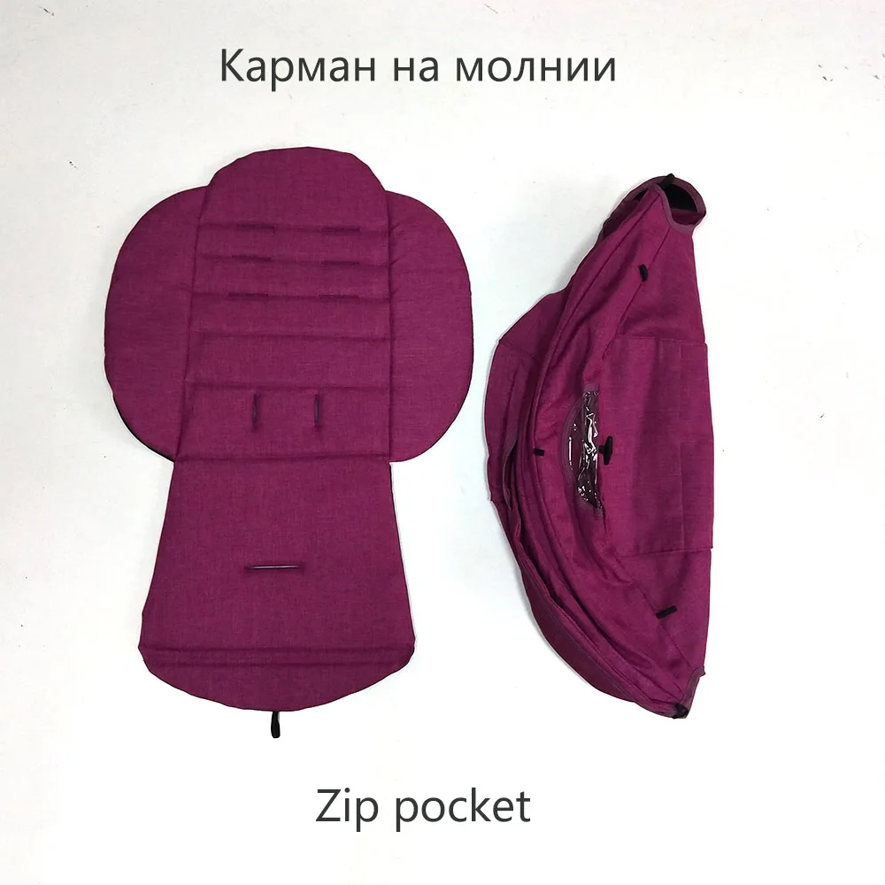 175 градусов коврик для детской коляски+ солнцезащитный чехол для Babyzen yoyo Yoya коляска для новорожденного аксессуары солнцезащитный Навес Подушка подкладка сиденья - Цвет: Linen Rose red