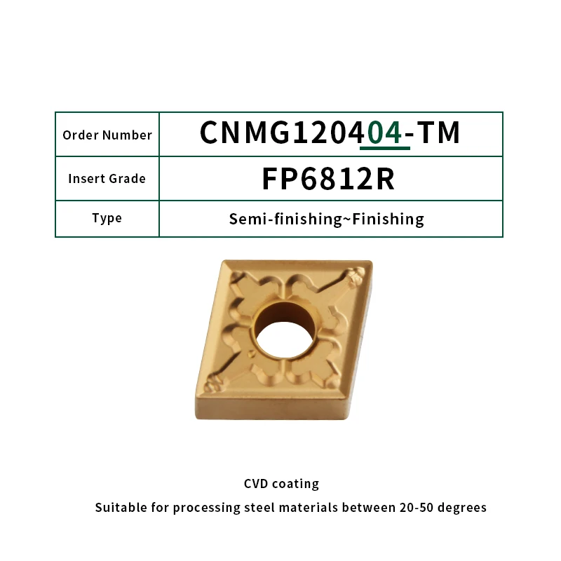 FivePears 10 шт. CNMG120404/08 12-MA MS TM ZEM ZPM внешний твердосплавный инструмент для обработки деталей вращения вставки токарно-винторезные станки с ЧПУ с резьбовой головкой, режущий инструмент