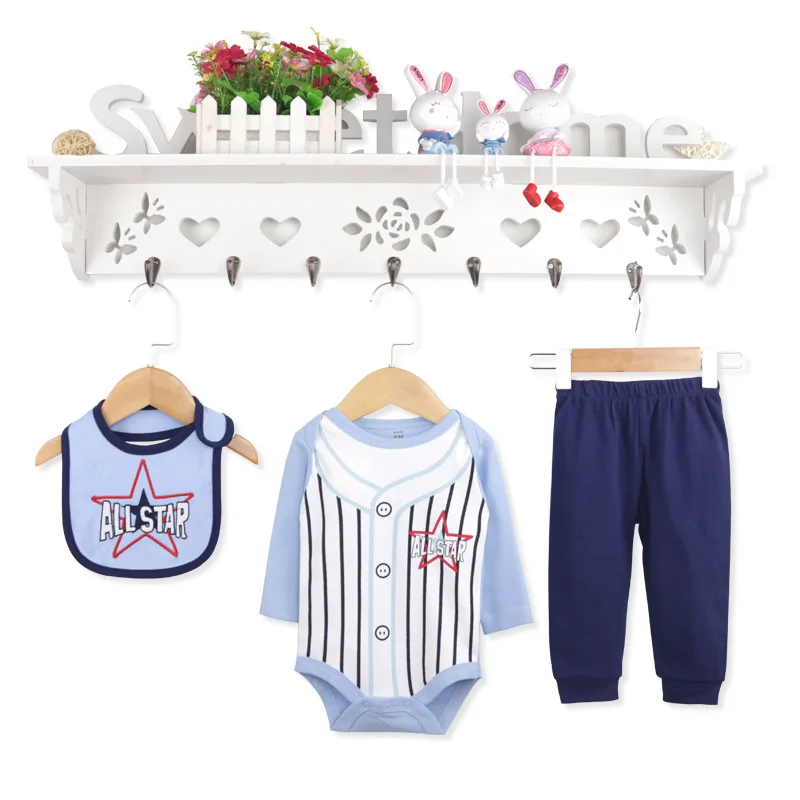 Tanie Dziecięcy drukowany dżentelmen Onesie bawełniany kombinezon dla dziecka Romper Baby z długim rękawem 09.30