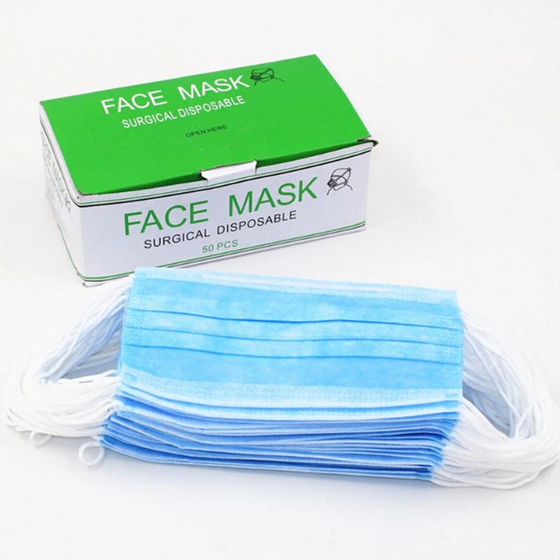 

50Pcs Face Mask Dustproof Facial Protective Cover Masks Ear Loop Face Mouth Anti-Dust Masks