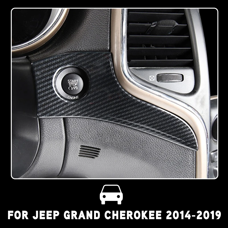 Pcmos ABS углеродное волокно центральная консоль Декор Рамка Накладка для Jeep Grand Cherokee- интерьер молдинги наклейки аксессуары
