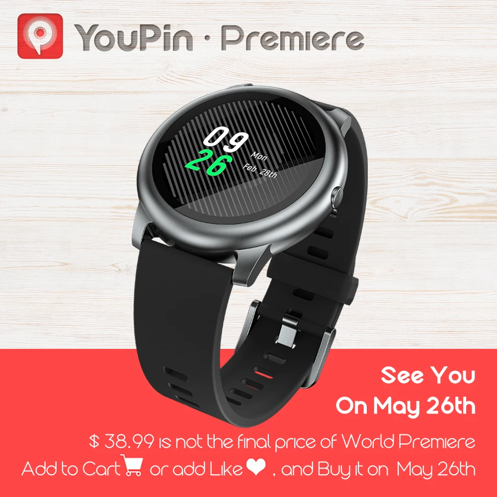 YouPin Haylou LS05 Solar Smart Watch za $36.88 / ~153zł