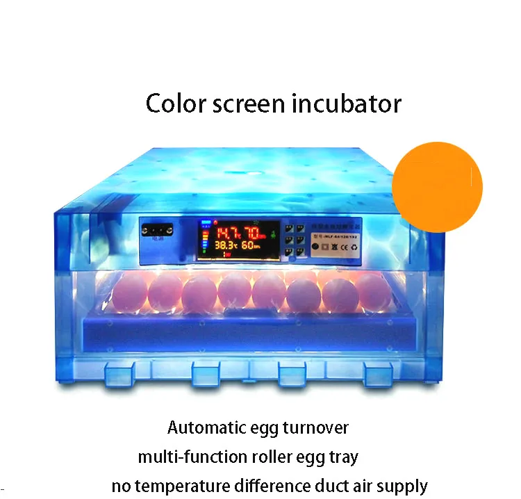 64 яйца интеллектуальный автоматический инкубатор яиц 80 Вт 220 В ультразвуковая Автоматическая увлажнение курица утка брудинг машина