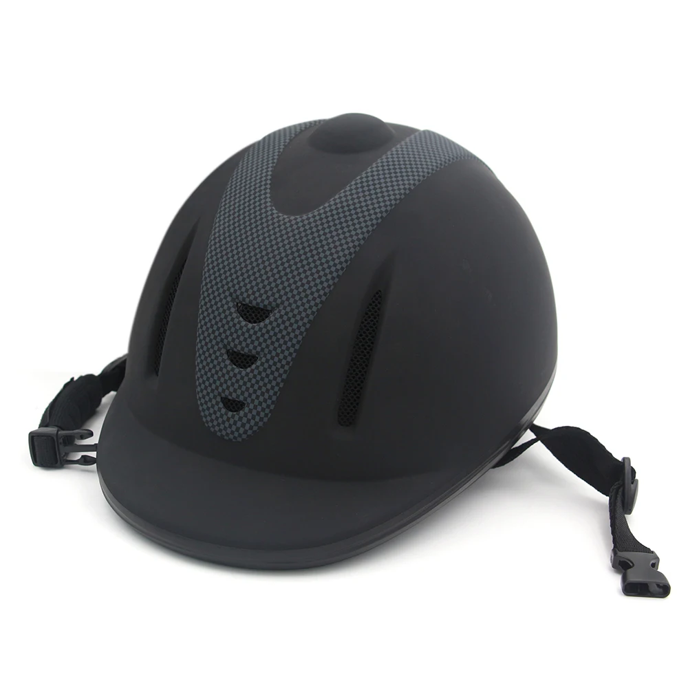 

Professional Horse Riding Helmet Adjustable Size Half Face Cover Protective Headgear Secure Equipment for Questrian Riders
