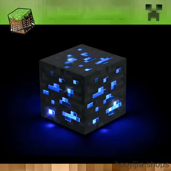

New Diamond Square Night Lights Children's Gifts Original Crafts Torch Lights Handheld or Wall Mounted Illumination Ore Sapphire
