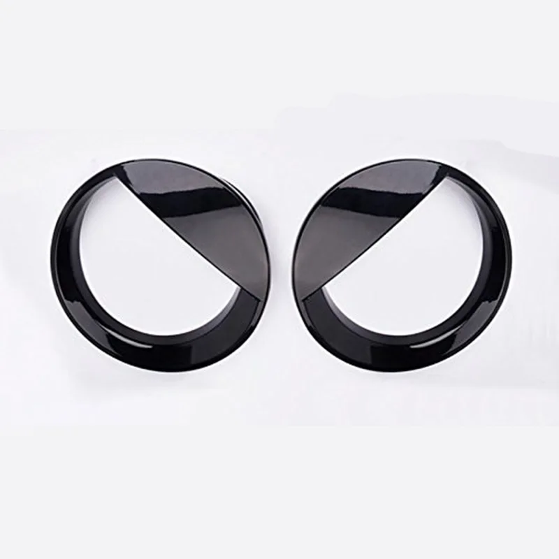 2pcs Black Bezels Front Light Headlight Trim Cover for Jeep Patriot 2011-2017