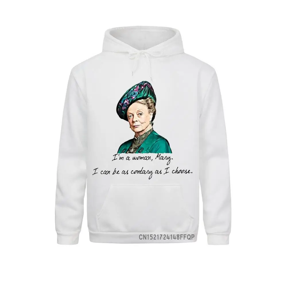 I'M A Woman Violet Crawley Downton Abbazia Uomo Felpe Con Cappuccio Pullover Dowager Chevy Inghilterra London Smith Cappotti Maschili Felpe