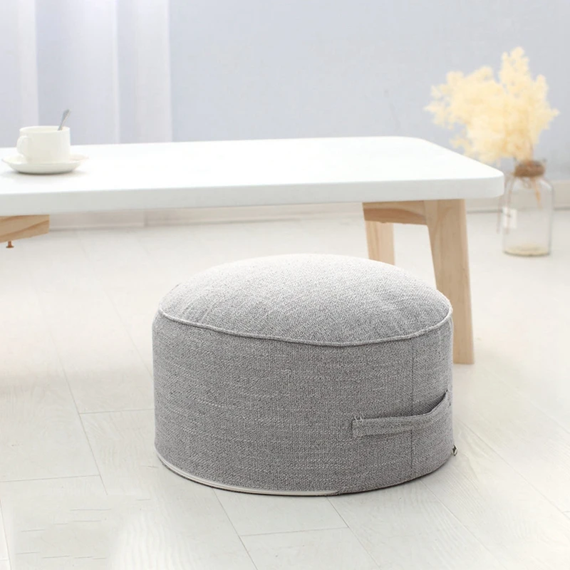 Дизайн, круглая высокопрочная губчатая подушка для сиденья, Подушка Татами, медитация, Йога, круглый коврик, подушки для стула(серый