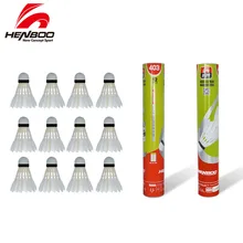 HENBOO 12 pièces/lot de Badminton volant canard plume balle plein air Durable Explosion Badminton sport Badminton accessoires(China)