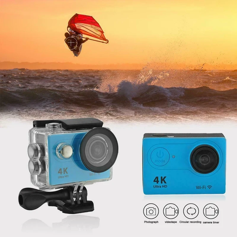 FFYY-H9R Wifi Camera 1080P Ultra 4K Sport Action Waterproof Travel Camcorder