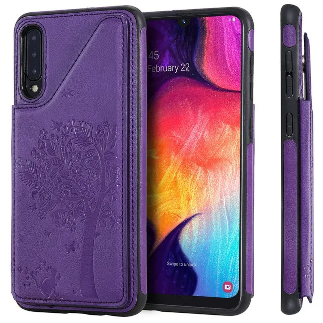 Для Coque samsung A50 чехол 3D тиснение Роскошный кошелек магнит Etui для samsung Galaxy A50 Чехол samsung A50S A 50 S Чехол флип