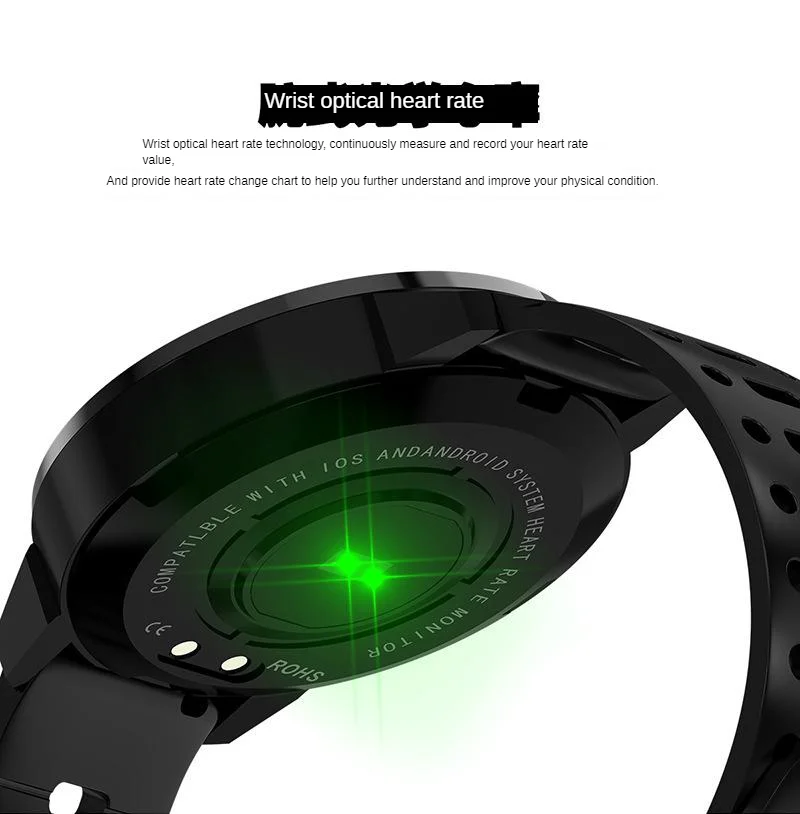 CF58 Smart Bracelet Blood Pressure Heart Rate Men And Women Pedometer Large Color Screen Bluetooth Sports Bracelet Round Screen