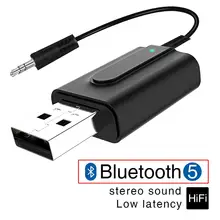 2 в 1 Bluetooth 5,0 аудио приемник передатчик Bluetooth AUX RCA USB 3,5 мм разъем для ТВ PC автомобильный комплект беспроводной адаптер