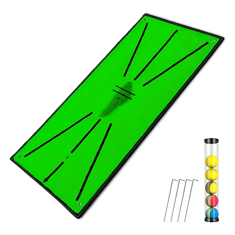 Golf Swing Training Mat 12 x 24in Portable Impact Mats for Backyards