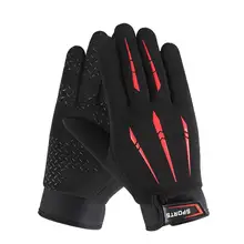 40 ° зимние теплые водонепроницаемые флисовые теплые перчатки с длинными пальцами с сенсорным экраном#3D10