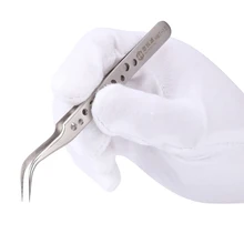 Прецизионный Пинцет из нержавеющей стали с изогнутым наконечником щипцы для пайки Пинцет Инструменты для ремонта электроники