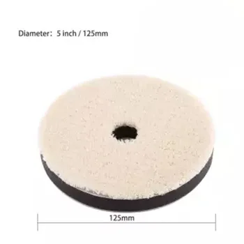 

New Arrival High Quality 3Pcs 5 Inch Wool Sponge Polishing Buffing Waxing Pad For Car Polisher Buffer