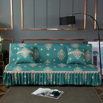 

Thicken Quilted Sofa Cover for Living Room Armreast-free Couch Covers for Sofa Universal Non-slip Sofa Towel L shape Sofa Towel