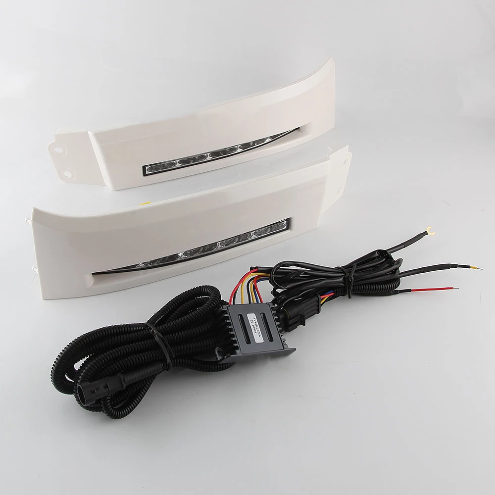 2PCS Per Toyota Tundra 2007-2013 e Sequoia 2008-ON Auto Paraurti Anteriore Luci 12V LED Luci Diurne DRL fendinebbia - Image 3