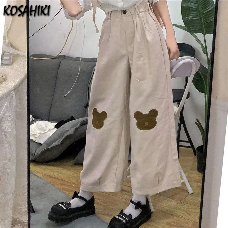 Японские кавайные брюки koshiki женские корейские подростковые свободные тонкие с