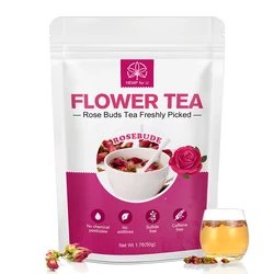 HFU 100% Prue Natural Rose Tea Beauty Health Relieves Stress Eliminate Fatigue Improves Sleep Immune Support Beauty Products
