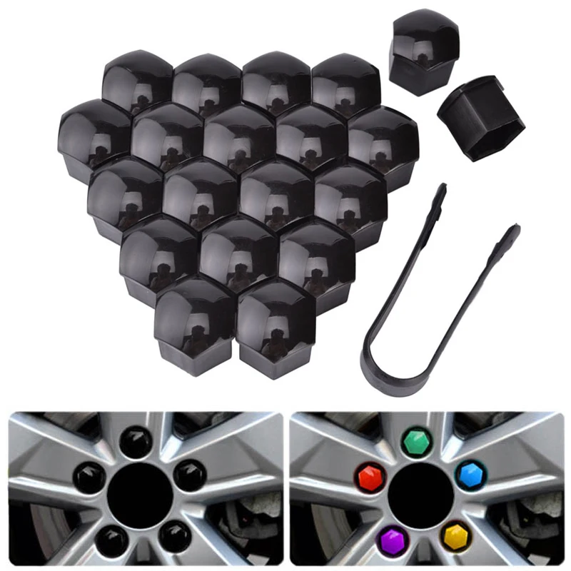 

20Pcs/Set 21mm Car Wheel Nuts Covers Auto Caps Hub Screw Protector Bolt Head Cover Cap Plastic Tire Wheel Screw Bolt Car Styling