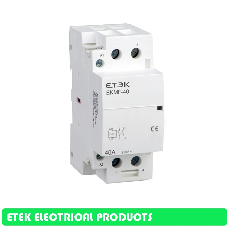 EKMF Американская классификация проводов 2р 40A 220 V/230 V 50/60HZ Din rail бытовой ac Контактор В соответствии с стандартом 2NO 2NC или 1NO 1NC