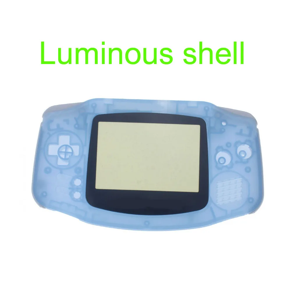 Сменный светящийся Прозрачный чехол для Nintendo GBA корпус чехол для Gameboy Advance консоли кнопки отвертка - Цвет: B